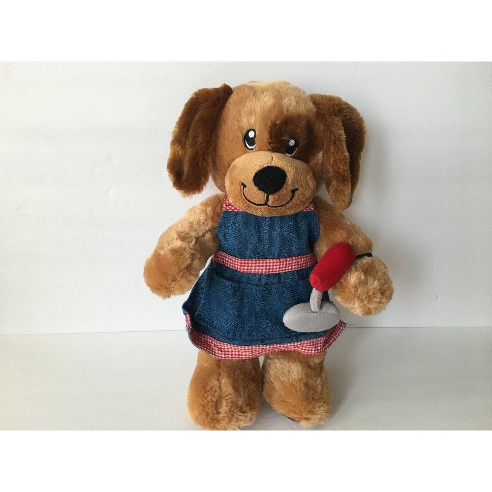 Build A Bear Workshop Brown Puppy Dog Plush Eye Patch With Outfit 15''